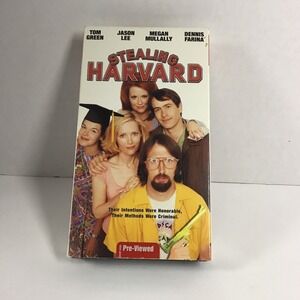 Stealing Harvard VHS Tom Green Jason Lee Blockbuster Case 2002 Comedy Movie